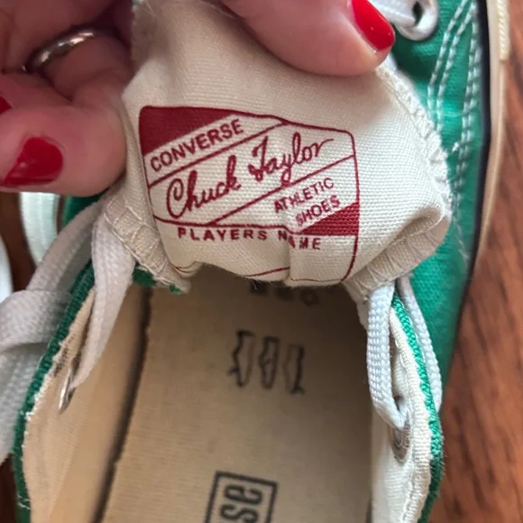 Converse Green Athletic Shoes - Picture 2 of 6